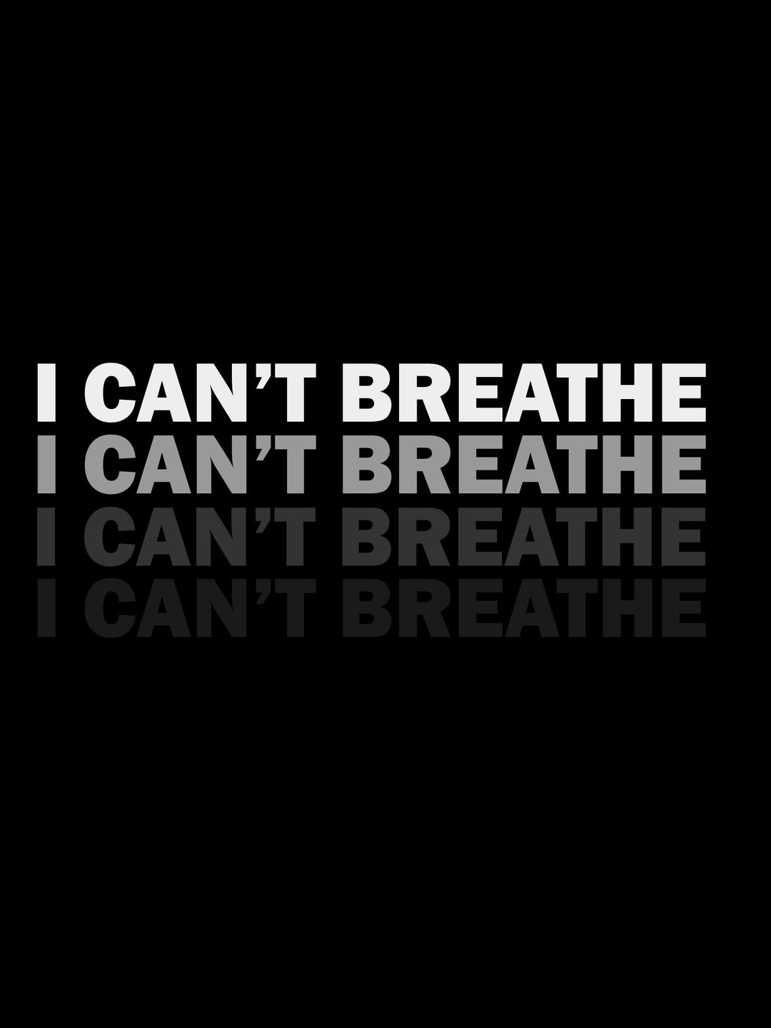 B2ポスター I JUST CAN'T BREATHE B2ポスター I JUST CAN'T BREATHE B2