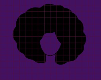 Afro Woman png African American Black Woman Lady with Afro Hair Side View Afro Hair Girl Profile Face cricut png svg Commercial Use