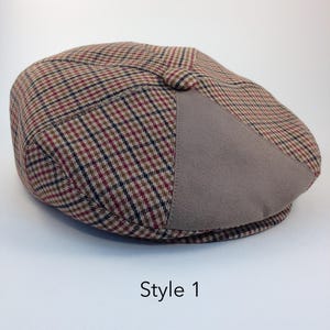 Newsboy cap made to measure