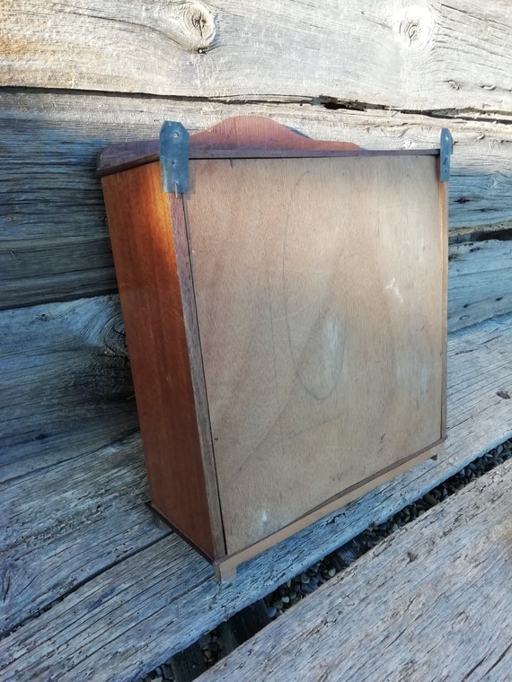 Plastic On Wood Metal Legs French Vintage 1950s Mini Chest Of