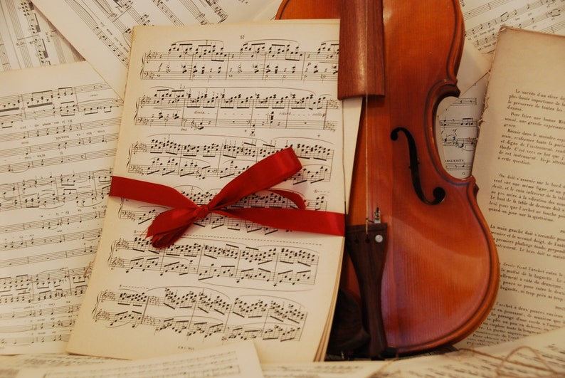 150 pages of vintage music sheets double sided from France. Etsy