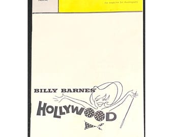 Vintage 1960's Playbill Hollywood ( Billy Barnes ) Las Palmas Theatre