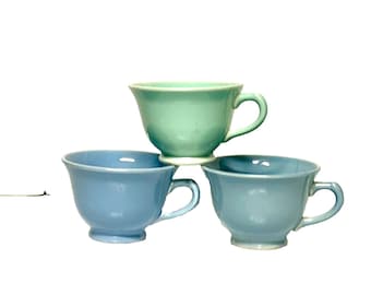 LuRay Pastels, Lot of 3 -   Vintage  2 Blue and  1 Light Green