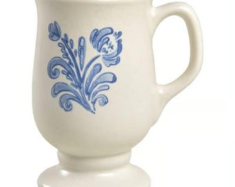 Vintage Pfaltzgraff Yorktowne Pedestal Footed Coffee Mugs