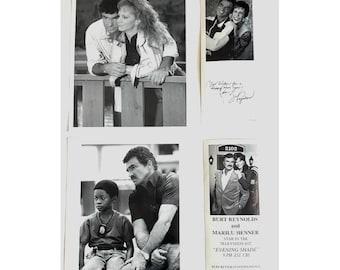 Burt Reynolds Two 8 x 10 Photograph Photo's and Two 4 x 9 Cards- Movie Star