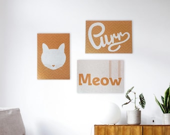 Cat Purr Meow posters A3