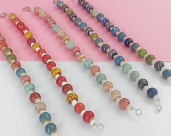 Bead bracelet with ceramic beads