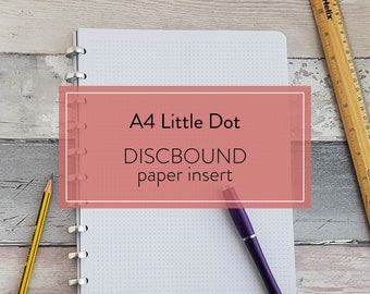 A4 Little Dot DISCBOUND dot grid insert, Super smooth thick paper, Create your perfect setup, Arc, Atoma, Happy Planner, Levenger Circa