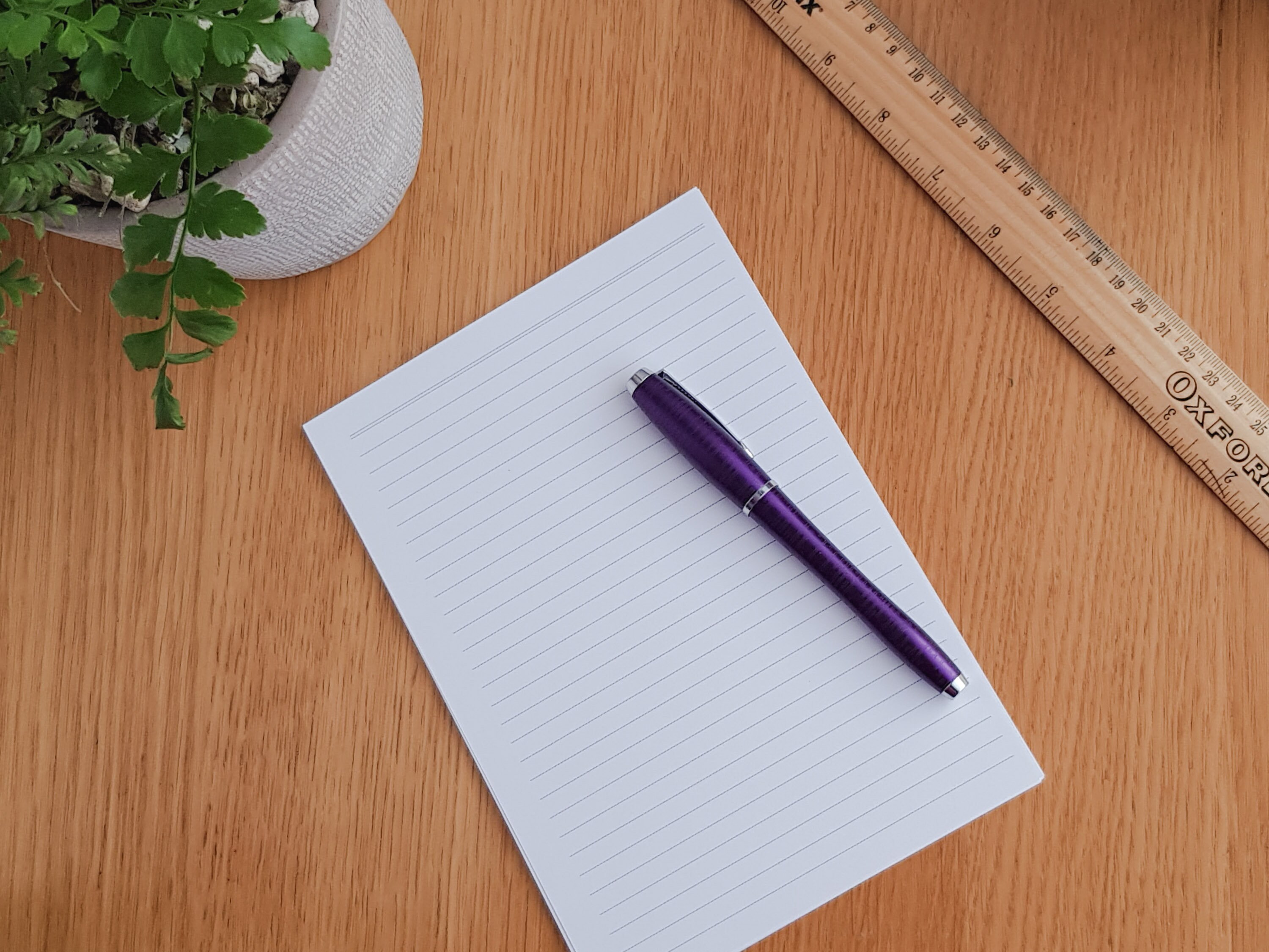 A5 Lined UNPUNCHED paper insert Punch your own Create your Etsy