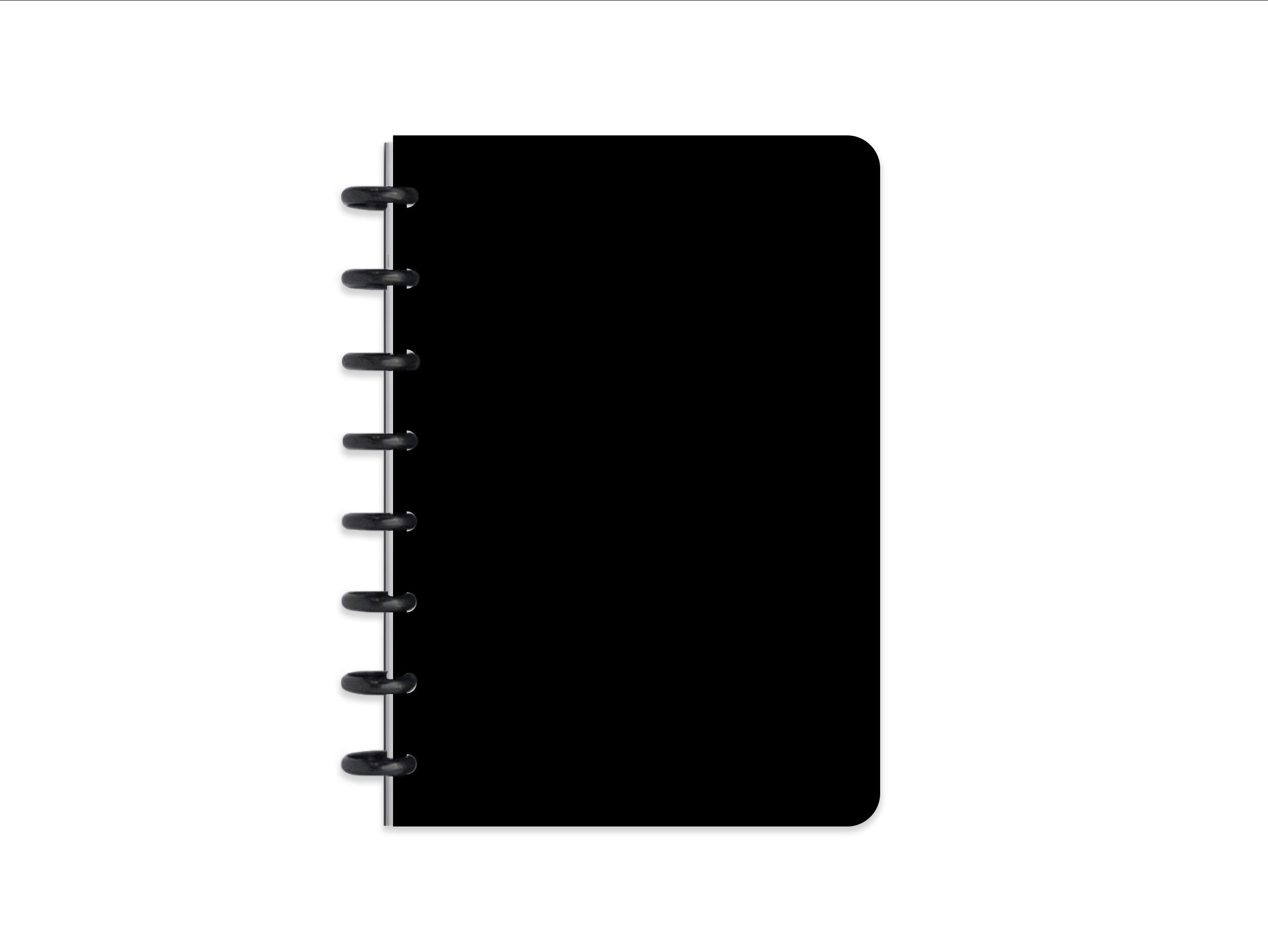 A5 / A6 Black Blank Notebook Notepad , DIY Blank Black Paper