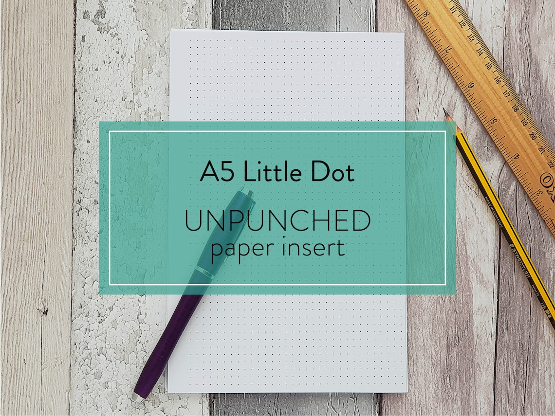 A5 Little Dot UNPUNCHED dot grid insert
