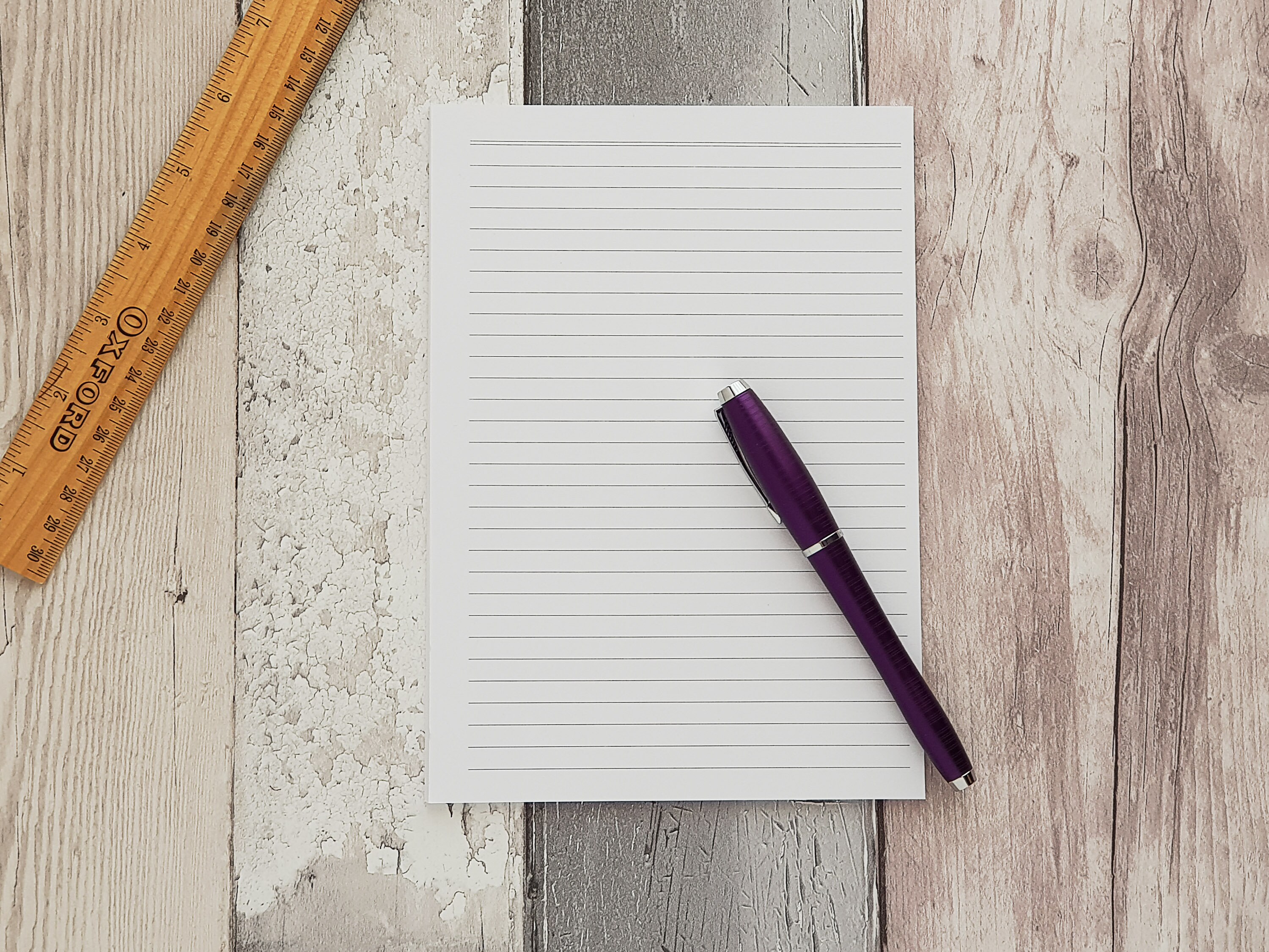 A5 Lined UNPUNCHED Paper Insert Punch Your Own Create Your Etsy UK