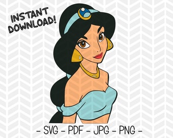 Free Free 299 Printable Princess Jasmine Silhouette SVG PNG EPS DXF File
