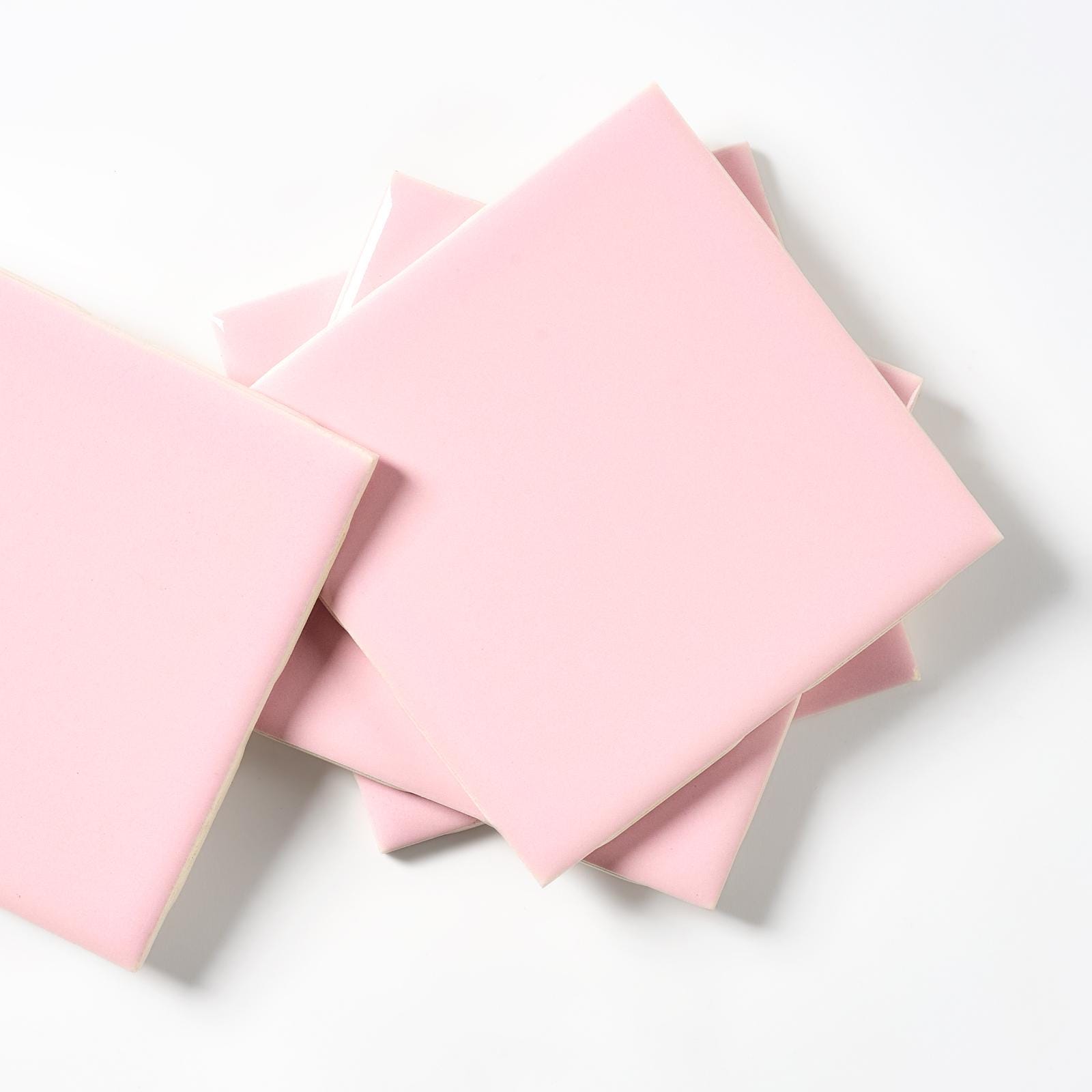 Quarry Tile Unglazed 10-Pack Unpainted Bisque Tiles - 4.25x4.25 Inch Ceramic Tiles For
