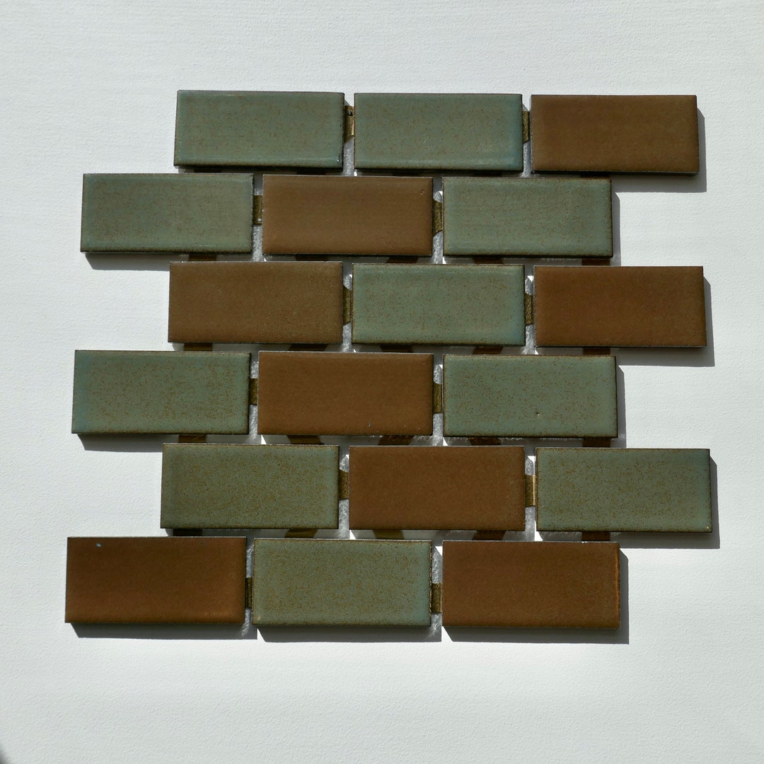 Vintage 1960s Japanese Wall Tiles, 18 Sq Ft Lot 20 Piece Set, 630 Sq Ft