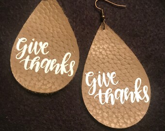 Give Thanks Earrings