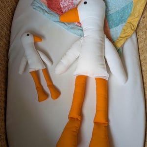 Handmade Plush Duck & Bird – Soft Cotton Stuffed Animal – Cuddly Nursery Decor and Unique Gift for Kids