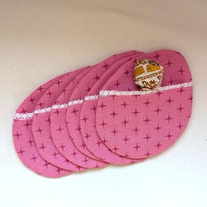 Set of 6 Pink Chic Handmade Fabric Easter Eggs – Reusable, Washable, and Eco-Friendly Spring Decorations