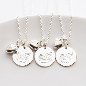 Miscarriage Necklace, Sterling Silver, Baby Loss Necklace, Mama of an Angel, Pregnancy and Infant Loss, Baby Bereavement Gift