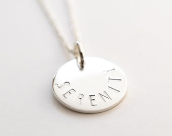 Serenity Necklace in Sterling Silver