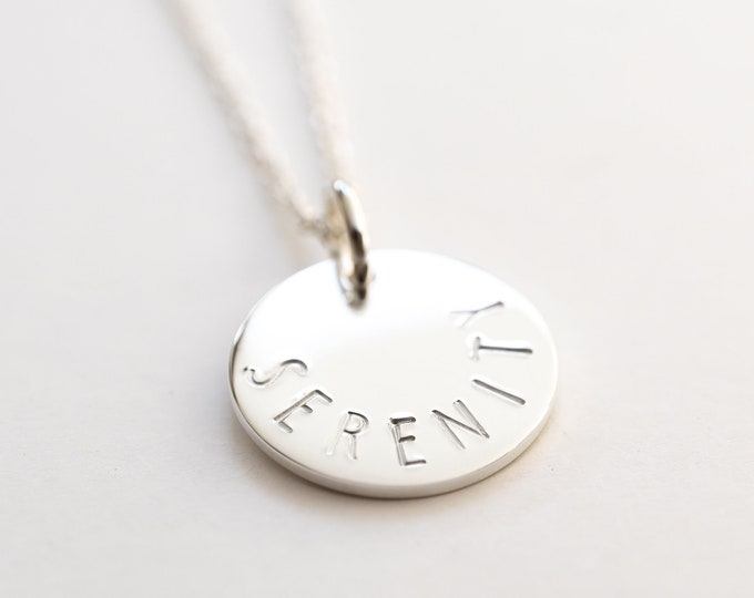 Serenity Necklace in Sterling Silver