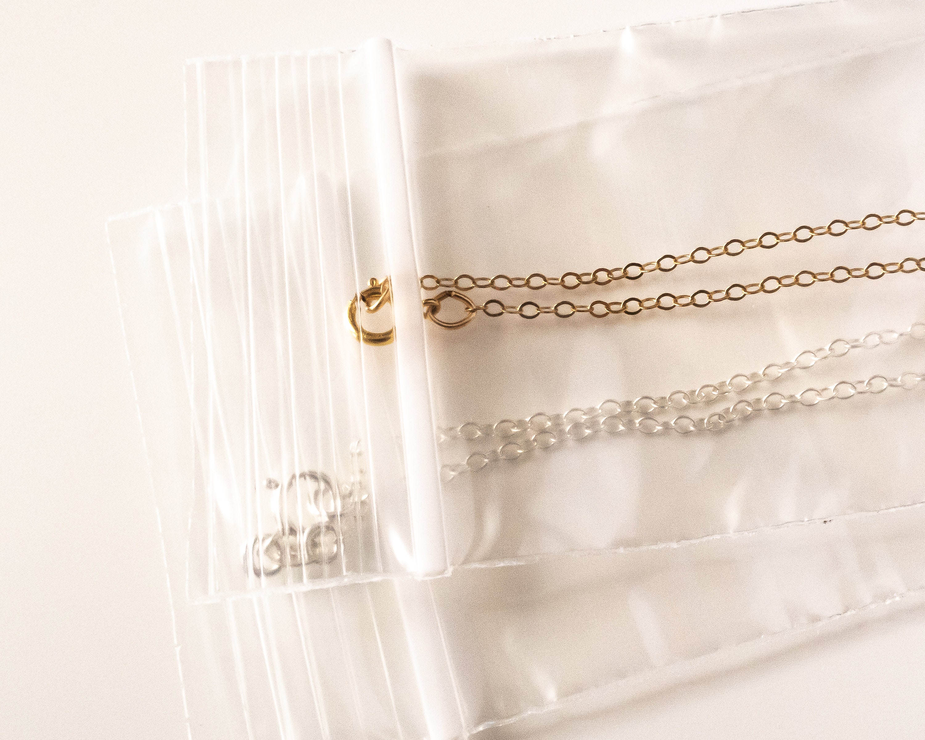 Jewelry Storage Bags, Resealable Plastic Bags for Dainty Necklaces