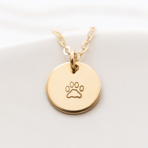 Gold filled version of the necklace - the disc comes on a dainty cable chain.