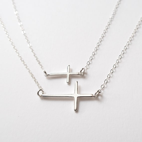 mother daughter cross necklace