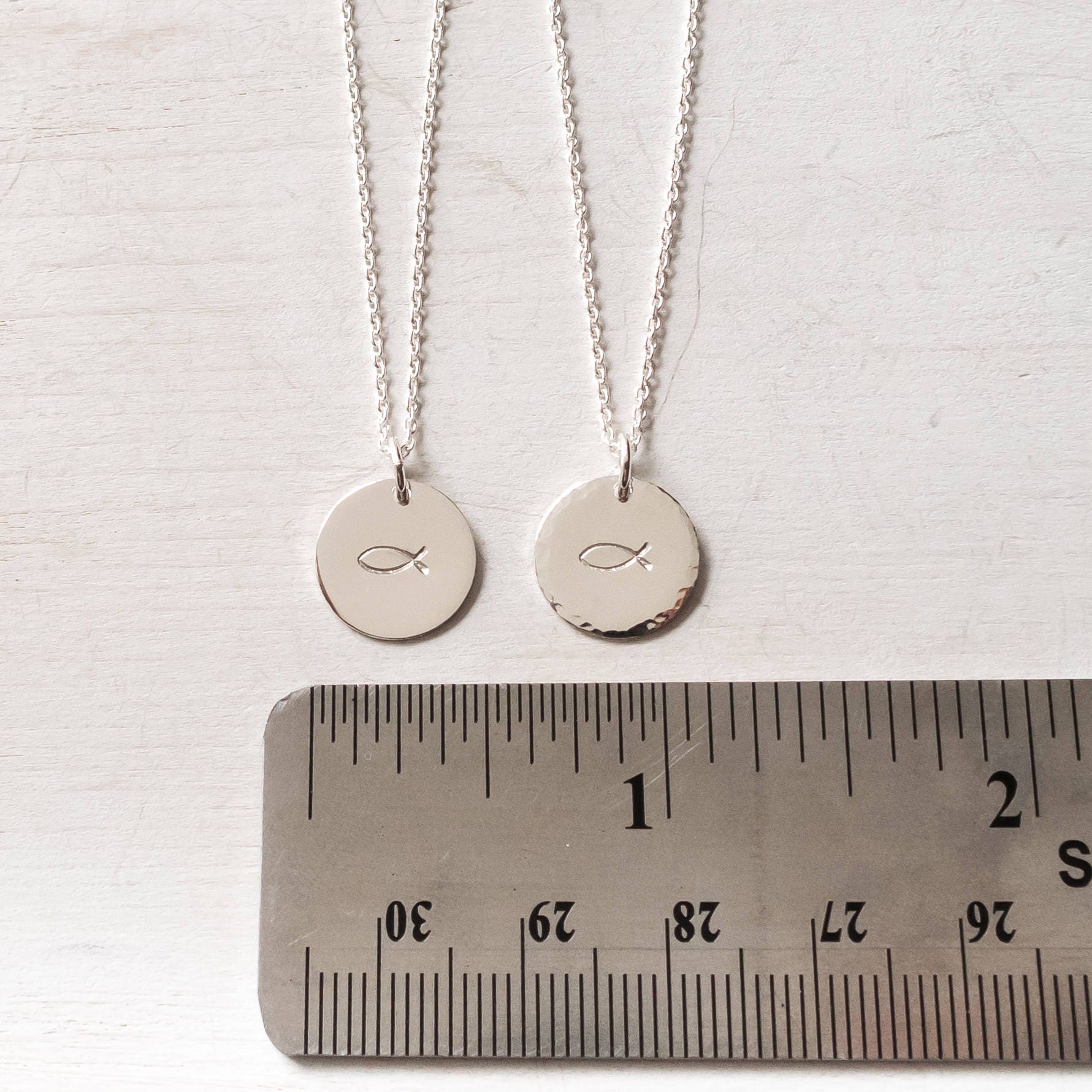 Christian Fish Necklace, Ichthus Necklace, Religious Jewelry, Christian