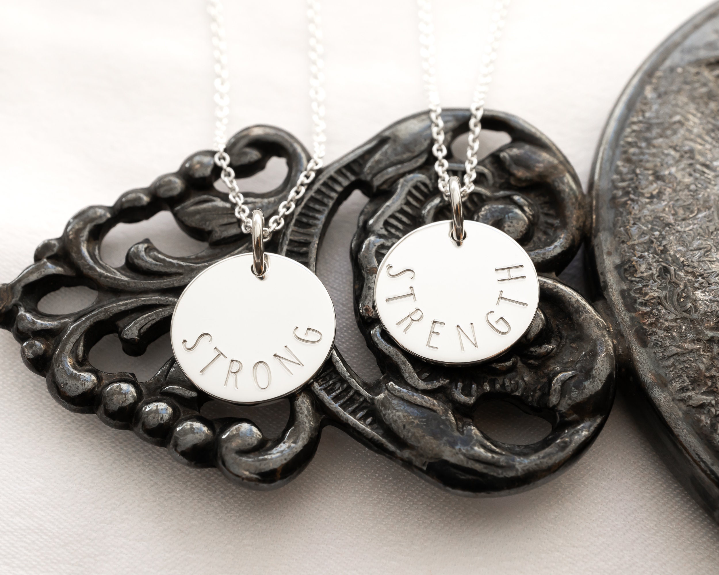 Sterling silver strength best sale necklace