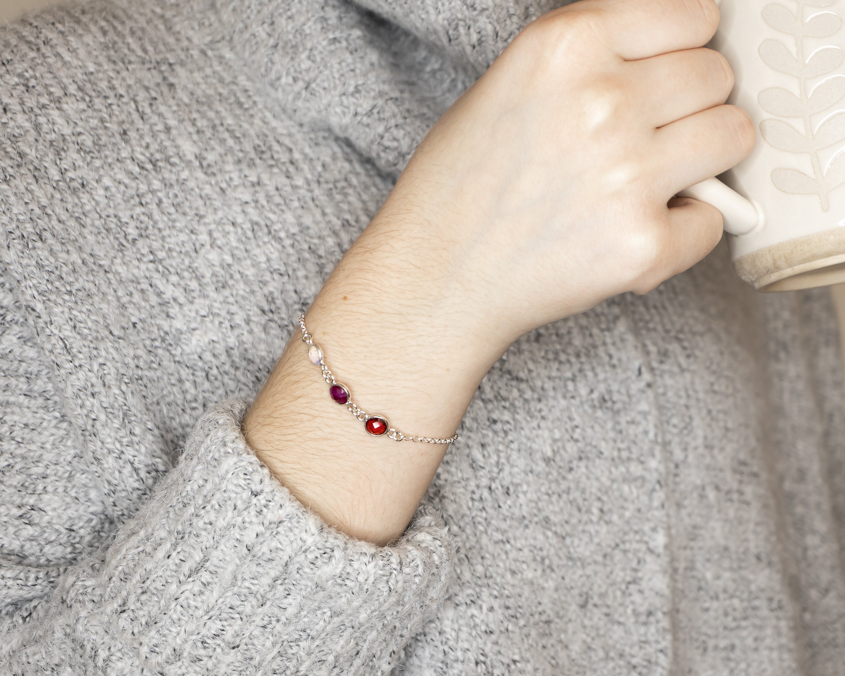 Children's birthstone deals bracelet for mom