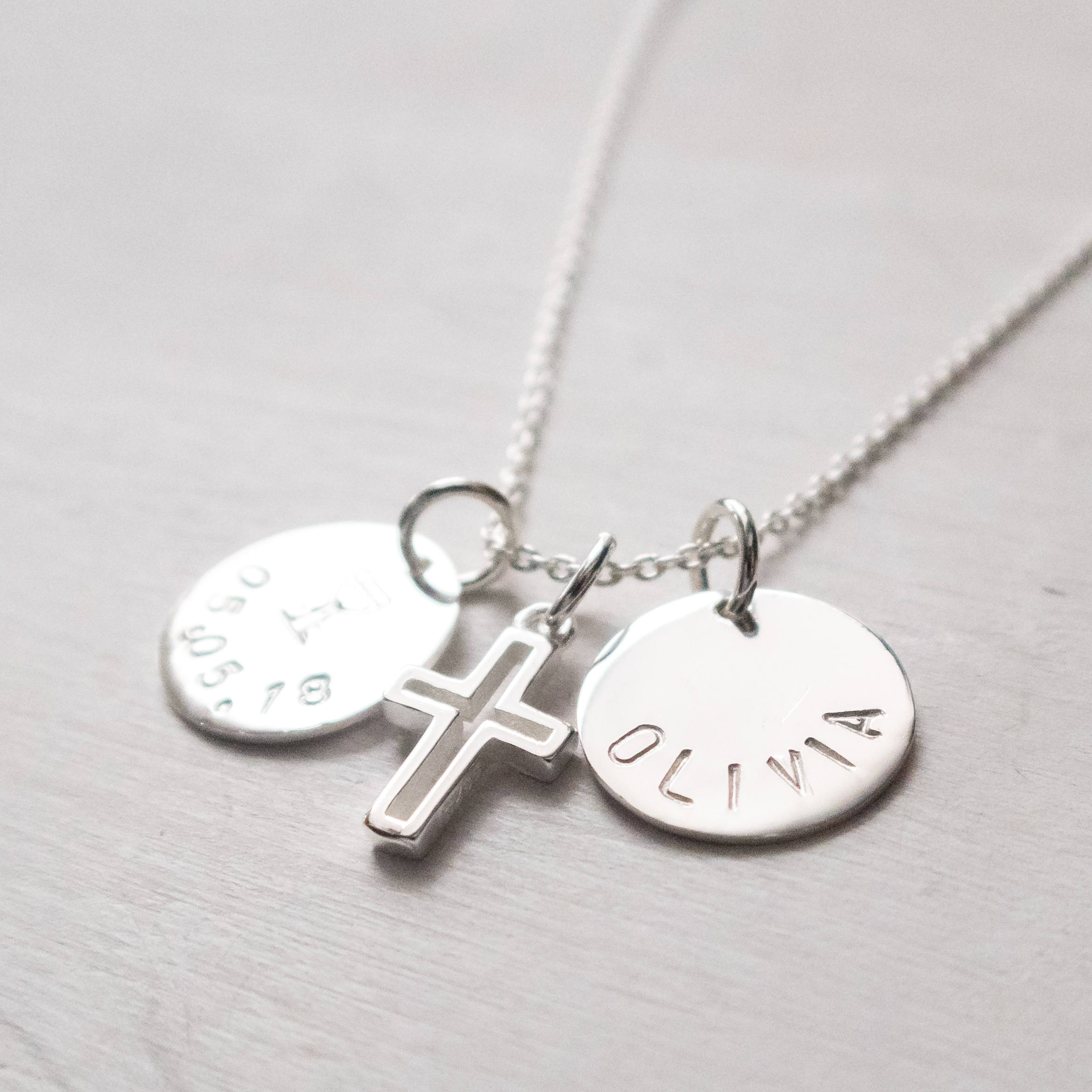 First Communion Necklace, For Girl, Personalized, Name