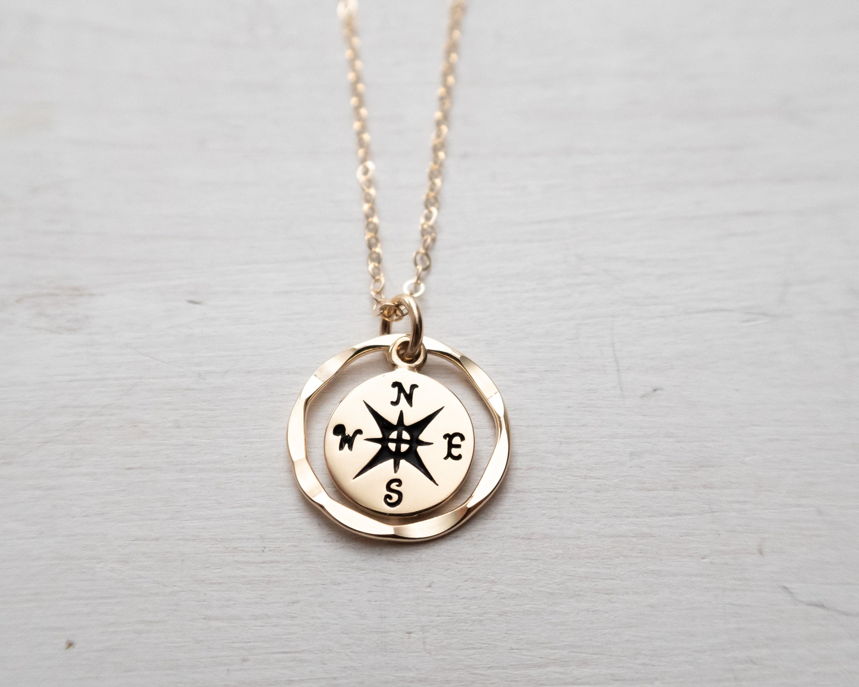 Astra Silver And Rose Gold Plated Compass Star Necklace - J88205 | Chapelle  Jewellers