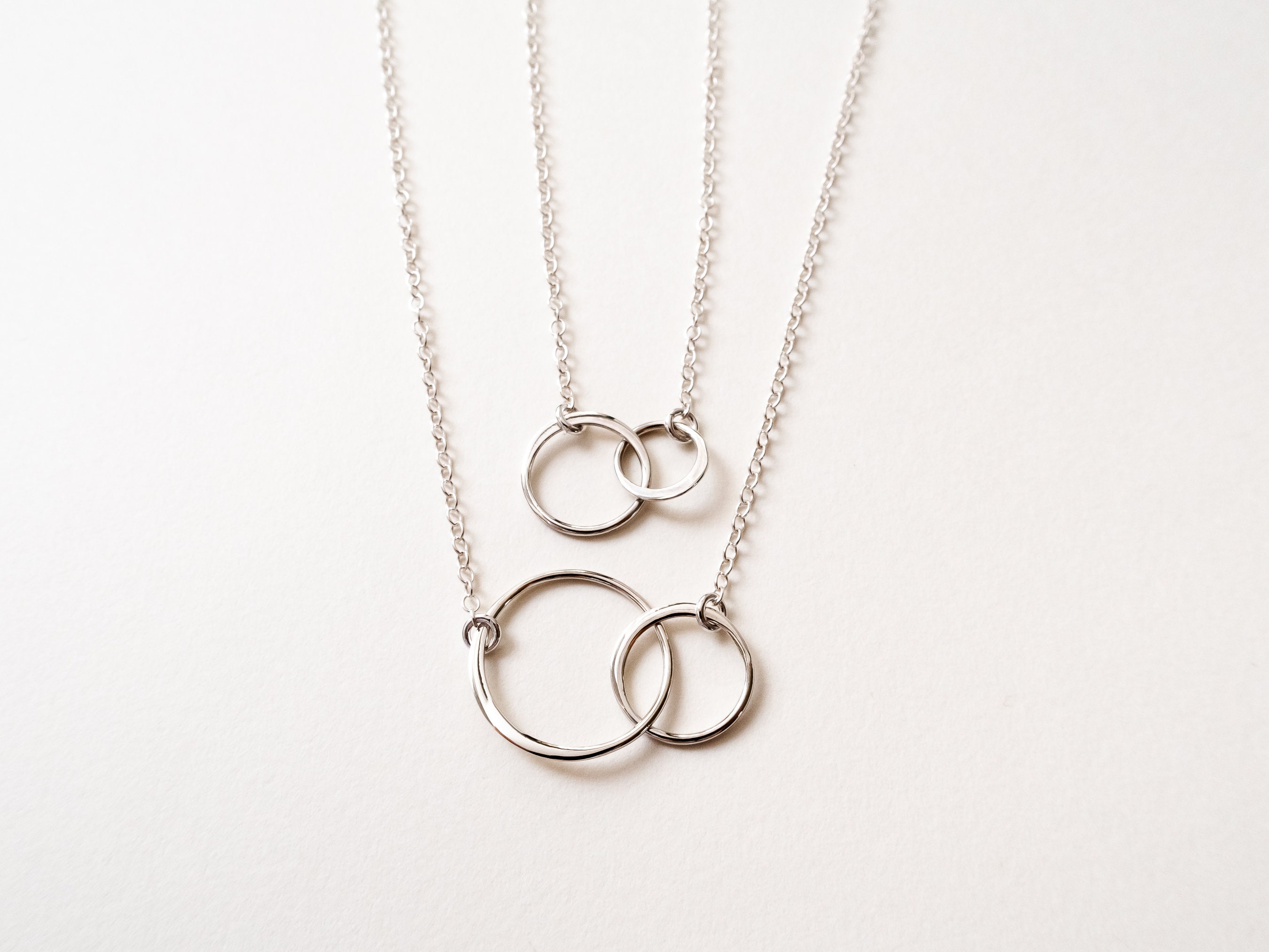 Amazon.com: HOPE LOVE SHINE Mother Daughter Necklace Mother's day Necklace  Mother Daughter Gift Jewelry 2 linked interlocking infinity Circles Necklace  sterling silver: Clothing, Shoes & Jewelry