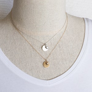 Mama Necklace, Gold Filled or Sterling Silver, Gift for Mom, Dainty Mother Necklace with Heart Charm image 8