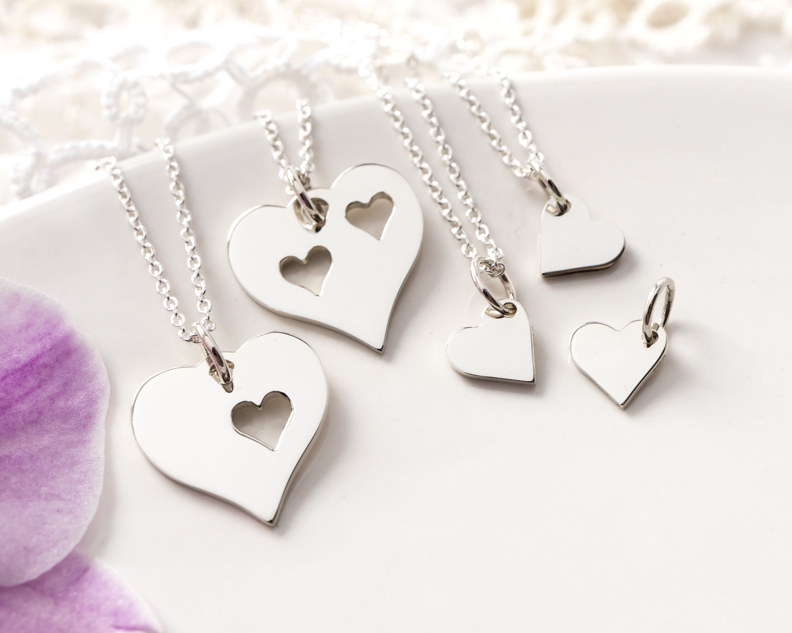 Mother Daughter Half Heart Necklace 2024 | burnham-ward.com