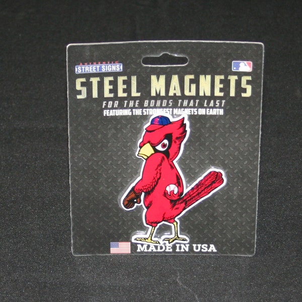 MLB St. Louis Angry Bird Steel Magnet