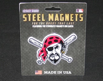 MLB Pittsburgh Pirates Head Steel Magnet