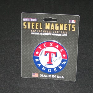 MLB Texas Rangers Steel Magnet