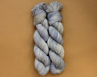 Hand Dyed Fingering Yarn | Slate Superwash Merino Nylon Blend