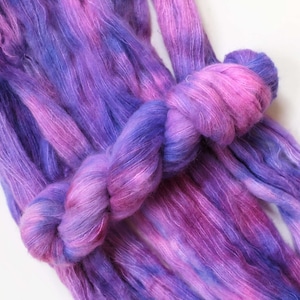 Hand Dyed Yarn | Lace weight | Baby Suri Alpaca/Silk | Soft | Variegated Indie Dyed Yarn