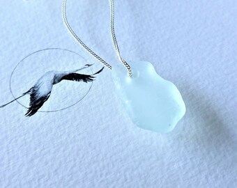 SS13* "Sea Love" - seaglass silver Necklace