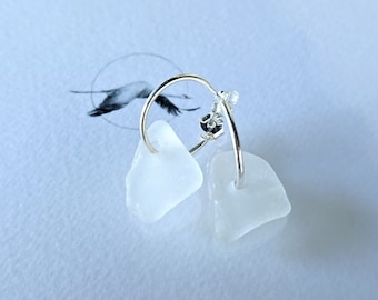 SS57* "Sea Love" - seaglass silver Earrings