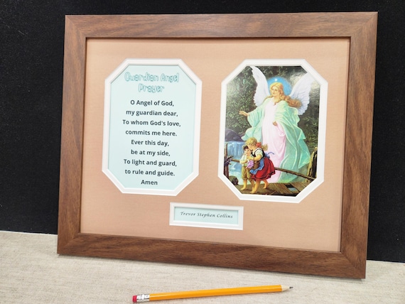 Personalized Guardian Angel picture for a boy.