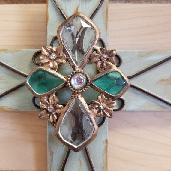 Metal and Jeweled wall crosses