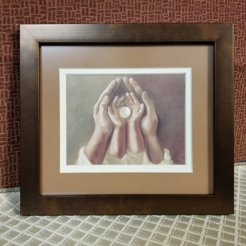 Holy Communion Eucharist Bread of Life Painting Print Framed | Etsy