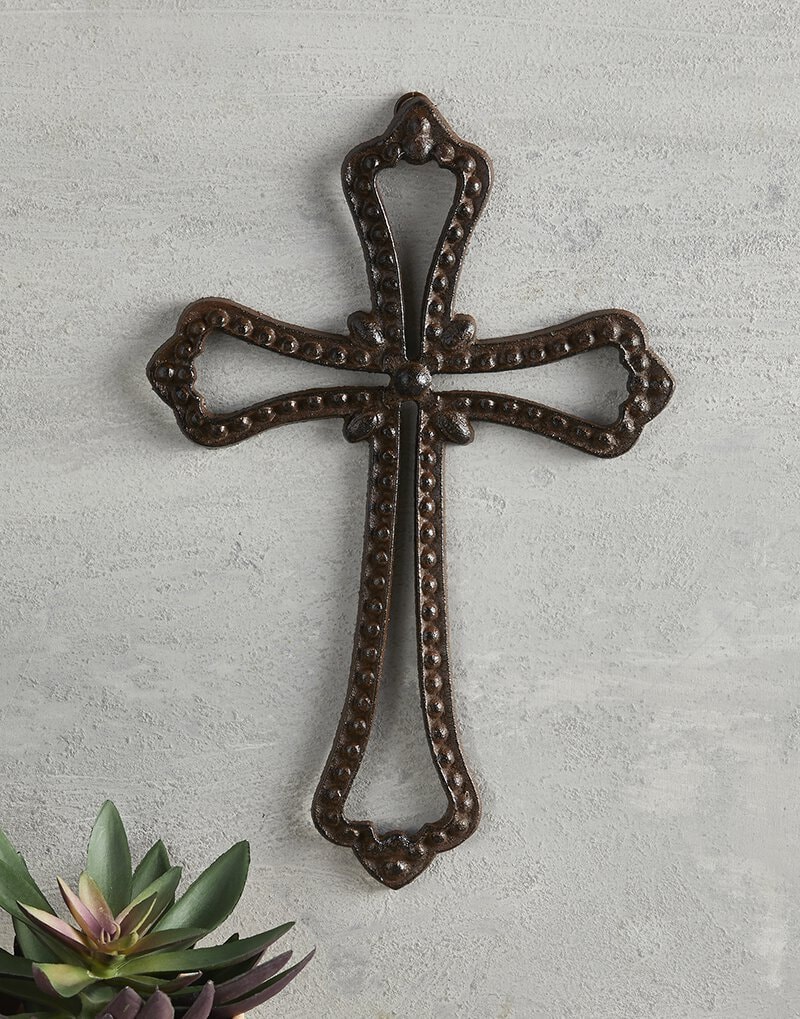 Cast Iron Wall Cross for Indoor or Outdoor Ornate and Stylish Etsy Canada