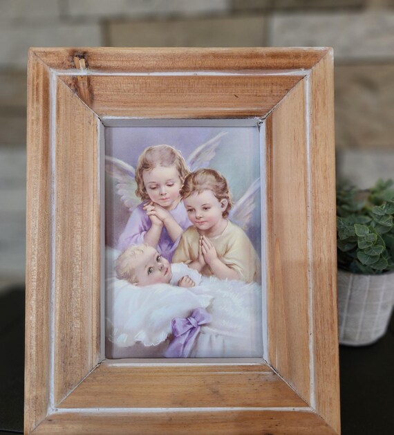 Guardian Angels baby framed picture