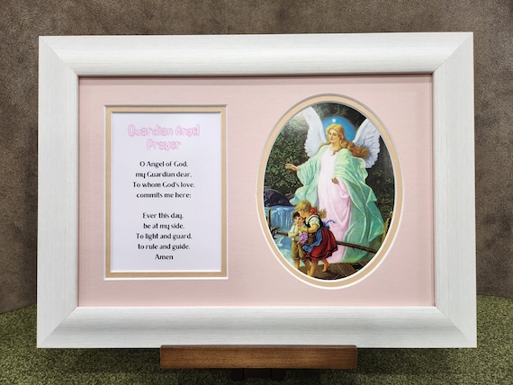 Guardian Angel framed picture for girl