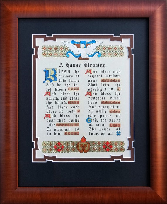 Irish Blessing framed prayer